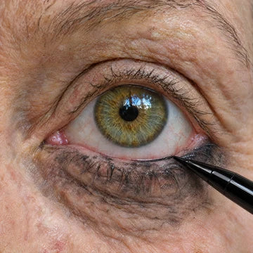 And the few that actually leave color migrate below the eye